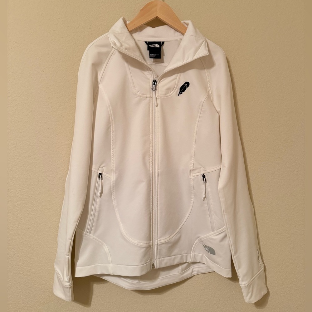 The North Face, Women’s White Zip Up Jacket, Size Small